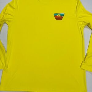 Reel Life Men's Long Sleeve UV T-Shirt, XL, Bright Yellow
